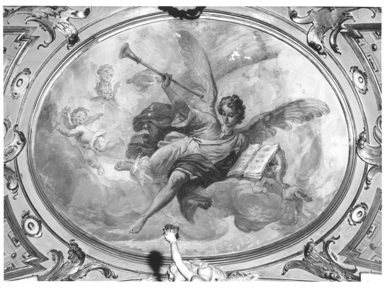 Angelo con la tromba e un libro - Bergamo